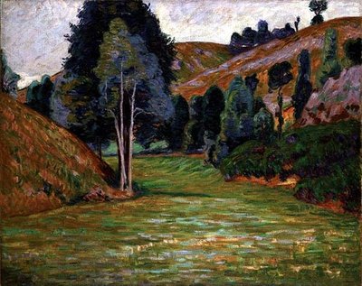 庞吉巴德的谷地，约1890年（布面油画） 作者 让·巴蒂斯特·阿曼德·纪尧姆