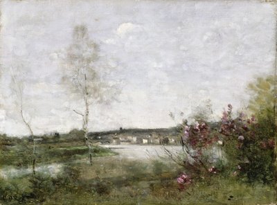 科尔贝远景，早晨，约 1870 年（布面油画） 作者 让·巴蒂斯特·卡米尔·科罗