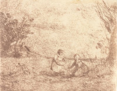 农场儿童 Les Enfants de la ferme, 1853. 作者 让·巴蒂斯特·卡米尔·科罗
