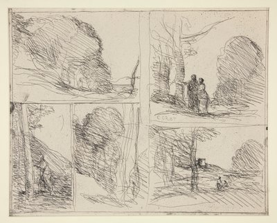 五幅速写1.佩里克利斯花园》（Le Jardin de P?ricl?s） 2.L 作者 让·巴蒂斯特·卡米尔·科罗