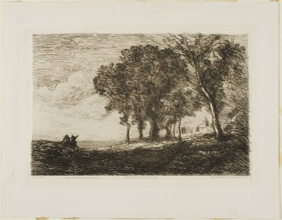 意大利景观 作者 Jean-Baptiste-Camille Corot