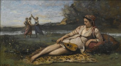 来自斯巴达（Jeunes的年轻女性）感觉到了斯巴达（Sparte）。约于1868-70 作者 让·巴蒂斯特·卡米尔·科罗
