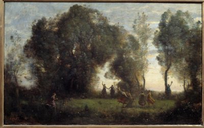 卡米尔柯罗 (1796-1875) 1860 年画的《仙女之舞》。 0.47x0.77 m 巴黎，奥赛博物馆 作者 让·巴蒂斯特·卡米尔·科罗