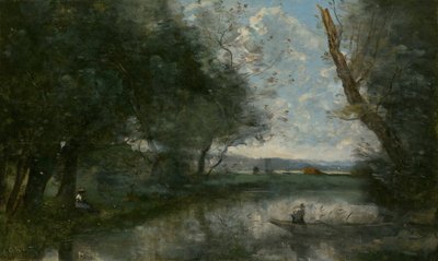 景观 作者 Jean-Baptiste-Camille Corot