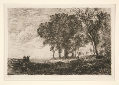景观 作者 Jean-Baptiste-Camille Corot