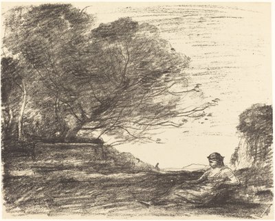 萨福(Sapho) 作者 Jean Baptiste Camille Corot