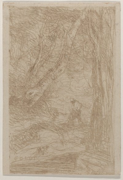 伦勃朗的樵夫 Le Bûcheron de Rembrandt, 1853年5月。 作者 让·巴蒂斯特·卡米尔·科罗