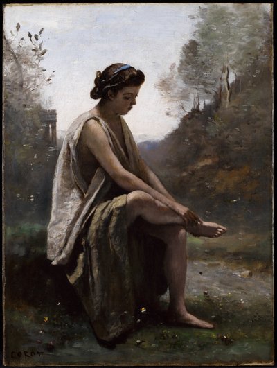 The Wounded Eurydice, c.1868-70 (oil on canvas) 作者 让·巴蒂斯特·卡米尔·科罗