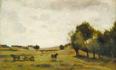 Epernon附近的景观，18501860。 作者 让·巴蒂斯特·卡米尔·科罗