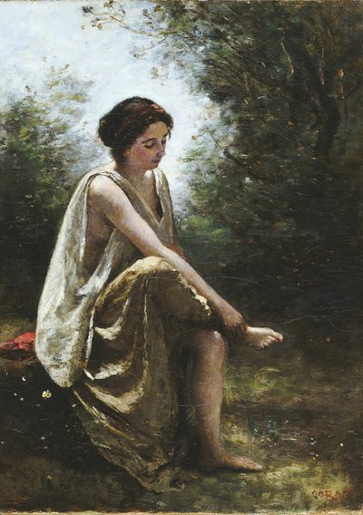 受伤的欧律狄刻，1868年7月。 作者 让·巴蒂斯特·卡米尔·科罗