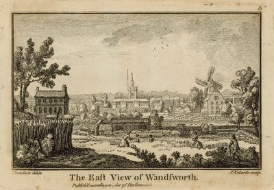 Wandsworth的东面视图 作者 让·巴蒂斯特·克劳德·沙特莱恩