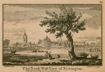 纽因顿的西北视图 作者 让·巴蒂斯特·克劳德·沙特莱恩