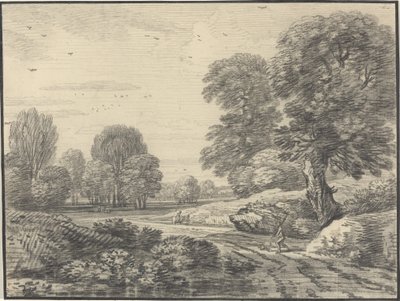 树林中的道路上的旅行者 作者 让·巴蒂斯特·克劳德·沙特莱恩