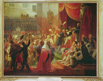 第一次分发荣誉军团十字勋章 在荣军院（Les Invalides）教堂... 作者 让·巴蒂斯特·德布雷特
