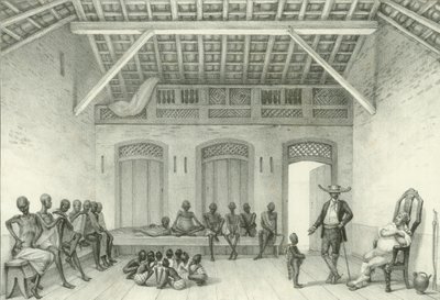 商店出售奴隶，1835年。 作者 Jean Baptiste Debret