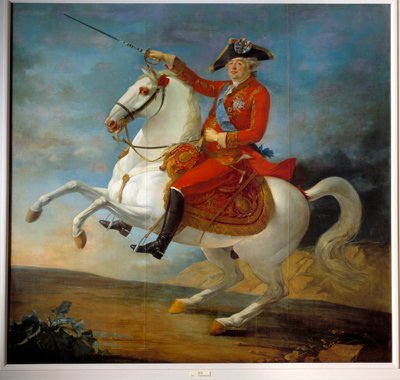 路易十六（1754-1793）的马术肖像。让-弗朗索瓦-卡尔特的画作 (1751-1813) 作者 让·巴蒂斯特·弗朗索瓦·卡特