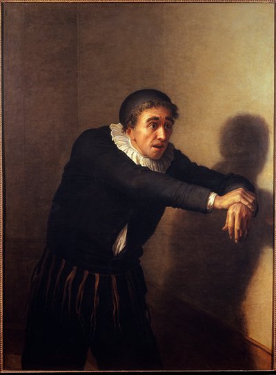 Grandmesnil 饰演 Harpagon 喜剧演员 Grandmesnil（化名 Jean-Baptiste Fauchard）（1737-1816）在 1790 年莫里哀的戏剧“L