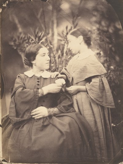 女人和孩子的画像，1855年。 作者 让·巴蒂斯特·弗雷纳特