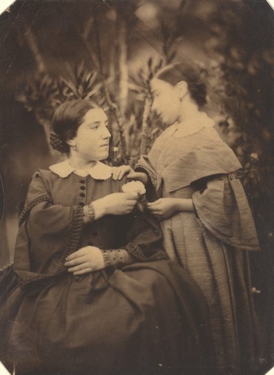 女人和孩子的画像，1855年。 作者 让·巴蒂斯特·弗雷纳特