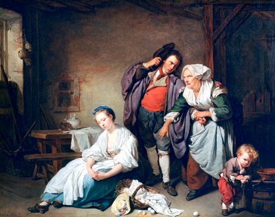 破碎的鸡蛋》，1756年 作者 Jean Baptiste Greuze