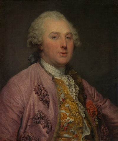 查尔斯·克劳德·德·弗拉豪特（Charles Claude de Flahaut）1730-1809年，孔戴·安吉维勒（Comte dAngiviller），1763年。 作者 Jean Baptiste Greuze