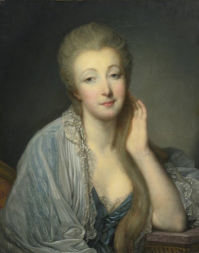 珍妮·贝库（JeanneBécu），伯爵夫人（Countess Du Barry）1743-1793 作者 让·巴蒂斯特·格鲁兹