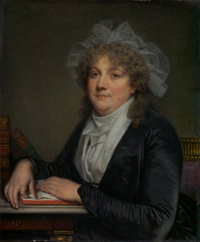 Jean-Baptiste Nicolet夫人Anne Antoinette Desmoulins, 1743-1817, 1780年代末。 作者 让·巴蒂斯特·格鲁兹