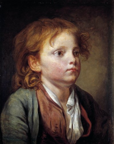 让-巴蒂斯特·格鲁兹（Jean-Baptiste Greuze，1725-1805 年）的画作《一个小男孩的肖像》。 18世纪。 暗淡。 0,40x0,32 米。 尚蒂伊，孔德博物馆 - 一个小男孩的肖像。 让-巴蒂斯特·格鲁兹 (Jean-Baptiste Greuze)（1725-1805 年）的绘画。 18世纪。 0.40 x 0.32 米。 孔德博物馆，尚蒂伊，弗拉 作者 Jean Baptiste Greuze