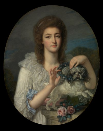 公主Varvara Nikolaevna Gagarina（1762-1802），1780-82 作者 让·巴蒂斯特·格鲁兹