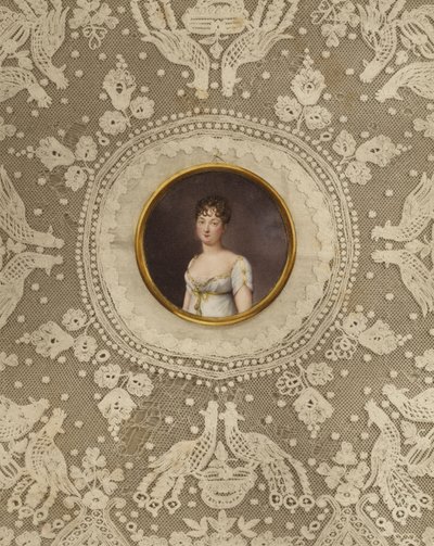 公主Pauline Schwarzenberg的肖像 作者 让·巴蒂斯特·雅克·奥古斯丁