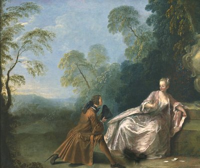 一次高谈阔论 作者 Jean Baptiste Joseph Pater