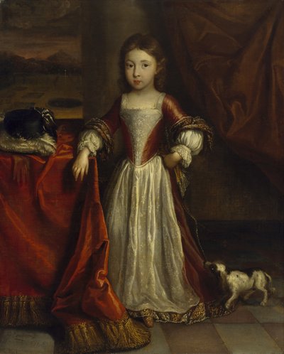 一个小男孩的肖像，1690-94 作者 Jean Baptiste Lantscroon