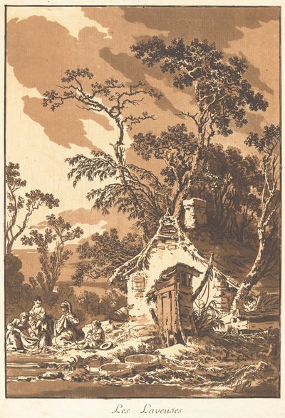 女洗衣工》（Les Laveuses）。 作者 Jean Baptiste Le Prince