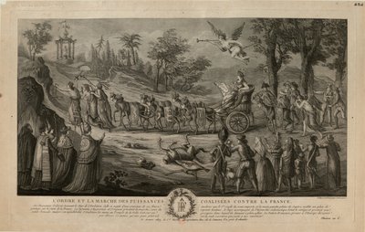 反法同盟国的游行，1798年，1798年。 作者 让·巴蒂斯特·玛丽·卢维翁