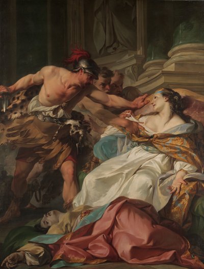 谐和之死，ca。 1740-41。 作者 让·巴蒂斯特·玛丽·皮埃尔