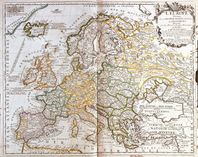 欧洲地图 作者 让·巴蒂斯特·诺林（Jean Baptiste Nolin）