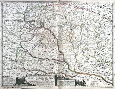 匈牙利王国地图（雕版画 作者 让·巴蒂斯特·诺林（Jean Baptiste Nolin）