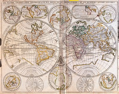 世界地图（蚀刻版） 作者 让·巴蒂斯特·诺林（Jean Baptiste Nolin）