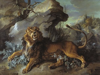 狮子和苍蝇，1732年 作者 Jean Baptiste Oudry