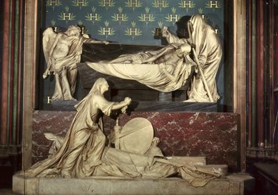 中将陵墓亨利克劳德德哈考特（d.1711）（大理石） 作者 Jean Baptiste Pigalle