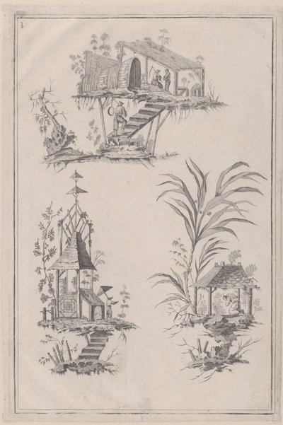 Chinoiserie装饰品，约1760-85。 作者 让·巴蒂斯特·皮列曼