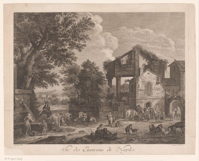 那不勒斯周边景色
Vüe des Environs de Naples（物名） 作者 扬·博特
