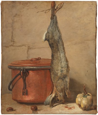 兔子和铜锅c.1739-40 作者 Jean Baptiste Simeon Chardin