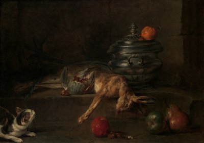银色银汤匙，约。 1728-30。 作者 让·巴蒂斯特·西蒙·查尔丁
