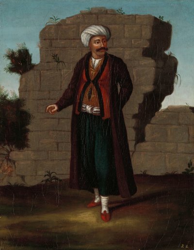 来自米科诺斯岛的男人 作者 Jean Baptiste Vanmour（工作室）