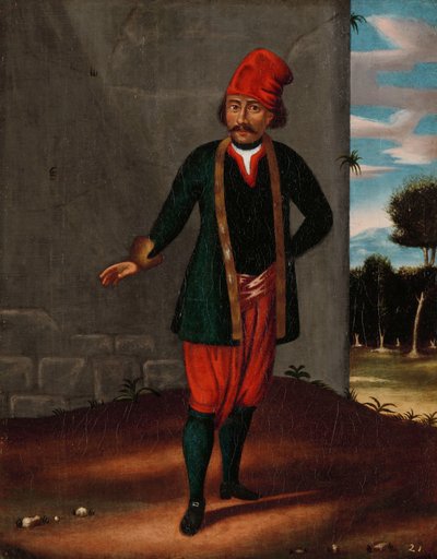 来自提诺斯岛的男人 作者 Jean Baptiste Vanmour（工作室）