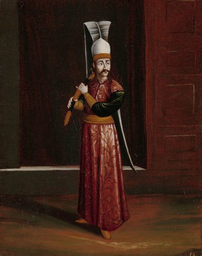 Seliktar Agassi，苏丹侍从（最高武器持有者） 作者 Jean Baptiste Vanmour（工作室）