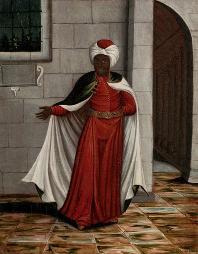 基斯拉·阿加西 (Kislar Aghassi)，苏丹黑太监首领 作者 Jean Baptiste Vanmour（工作室）
