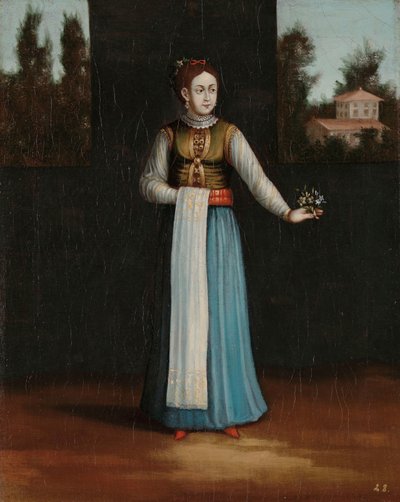 阿尔巴尼亚海岸的女人 作者 Jean Baptiste Vanmour（工作室）