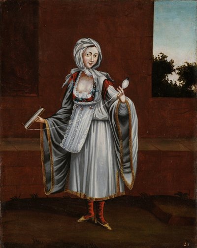 来自基斯诺斯岛的女人（瑟米亚） 作者 Jean Baptiste Vanmour（工作室）